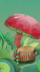 蘑菇植物昆虫惊蛰节气视频的预览图